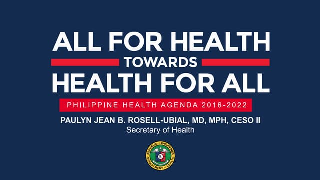 Health system of Philippines ppt