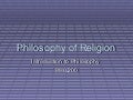 Philosophy of religion1