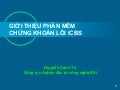 PHẦN MỀM CHỨNG KHOÁN LÕI ICBS