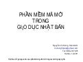 Nguyễn Vũ Hưng: Phần mềm mã mở trong giáo dục Nhật Bản