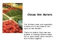 China Wet Markets