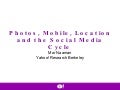 Photos, Mobile, Location and the Social Media Cycle