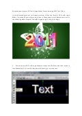 Photoshop and aurora 3d text & logo maker create amazing 2011 text effect