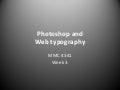 Photoshop and Type