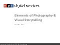 Elements of Photography and Visual Storytelling 