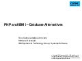 PHP and IBM i - Database Alternatives