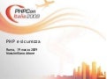 Phpcon2009 Php e Sicurezza