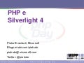 Integrazione PHP e Silverlight 4