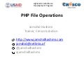 Php File Operations