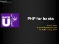 PHP for hacks