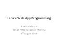 null Bangalore meet - Php Security