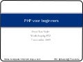 Beginnen met PHP