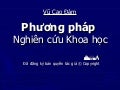 Phương pháp nghiên cứu khoa học