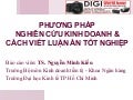 Phương pháo nghiên cứu kinh doanh