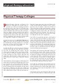 Physical therapy colleges