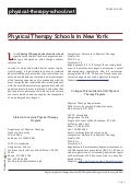 Physical therapy schools in new york