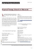 Physical therapy schools in wisconsin
