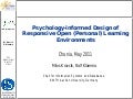 Psychology-informed Design of Responsive Open (Personal) Learning Environments