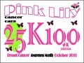 Pink Lily is "Standing up to Cancer"