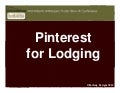Pinterest for Bed and Breakfasts