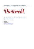 Pinterest White Paper (Pinterest Specialists Question and Answer)