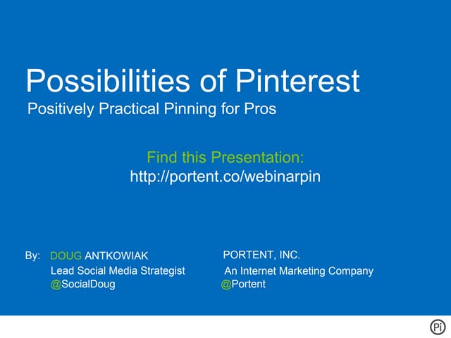Possibilities of Pinterest