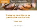 Beyond Scaling Up: Reviewing the evidence
