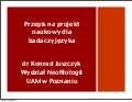 Przepis na projekt naukowy dla badaczy języka