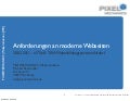 Anforderungen an moderne Webseiten - Kunden, SEO, Mobility und Social Media