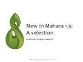 Pizza Thursday talk: New in Mahara 1.5