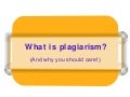 Plagiarism