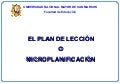 El Plan de Clase