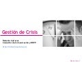 Gestión de Crisis. Plan De Crisis