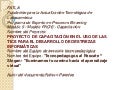 Plan  de capacitación en el uso de las