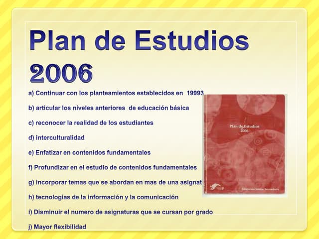 Plan de estudios 2006...secundaria