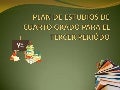Plan De Estudios De Cuarto Grado Para El