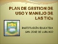 Plan De Gestion De Uso Y Manejo De Ti Cs
