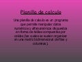 Planilla de calculo