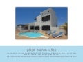 Playa blanca villas