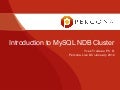 Percona Live 2012PPT: MySQL Cluster And NDB Cluster