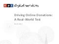 Driving Online Donations: A Real-World Test
