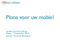 Plone voor uw mobiel - Jean-Paul Ladage