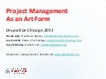 Project Management as an Art Form