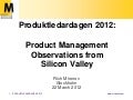 Produktledardagen Keynote, March 2012