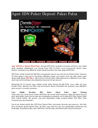 CARA DOWNLOAD IDN POKER ANDROID Dan IOS