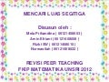 mencari luas segitiga materi kelas 4 (peer teaching PMRI)