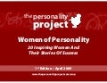 The Personality Project: Women Of Personality eBook