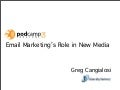 Email Marketing&rsquo;s Role in New Media