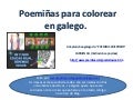 Poemiñas para colorear en galego