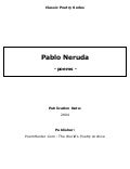 Poems by Pablo Neruda 2004